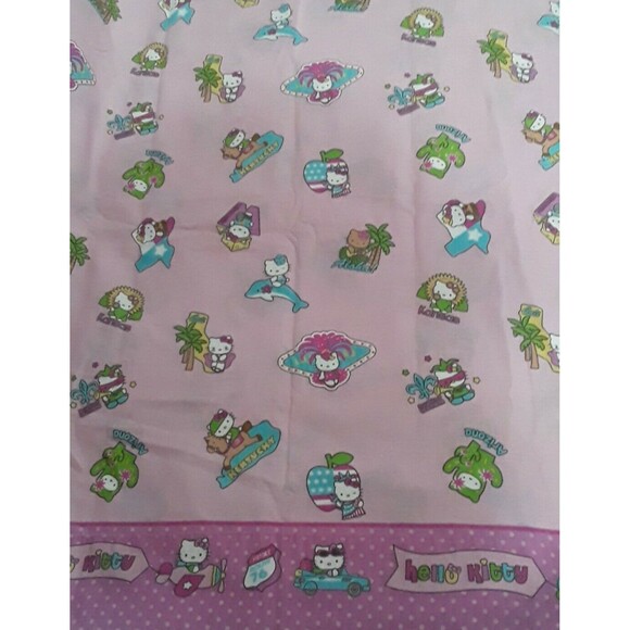 Hello Kitty 2008 Route 76 Flat Sheet, Twin Size. Mint - Picture 1 of 6